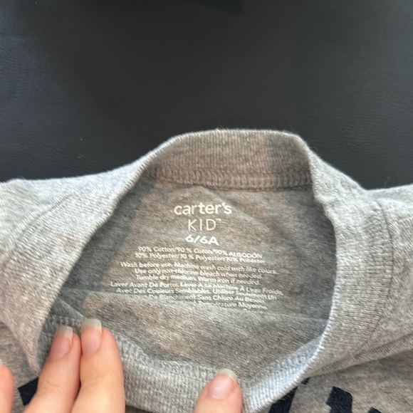 Carter's Gray and Orange Game Winner Long Sleeve Tee - Picture 2 of 5